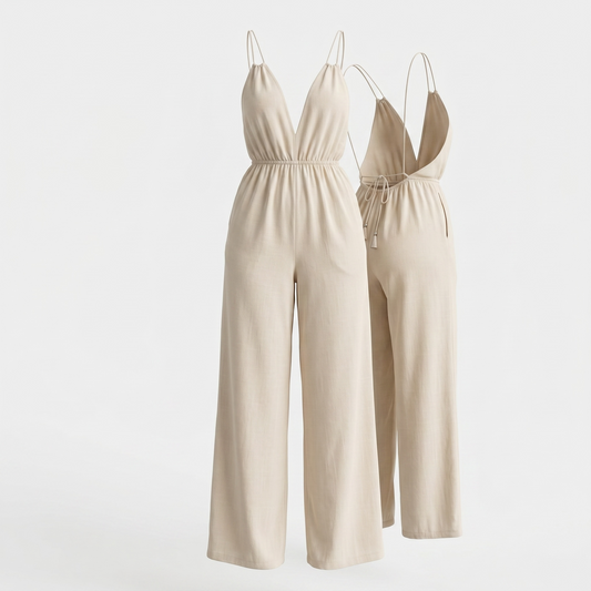 Sunday in Santorini Wide-Leg Jumpsuit