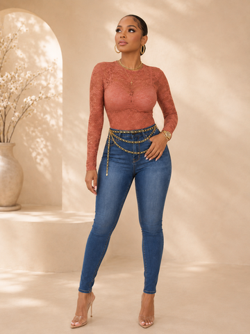 The Cinnamon Kiss Lace Top